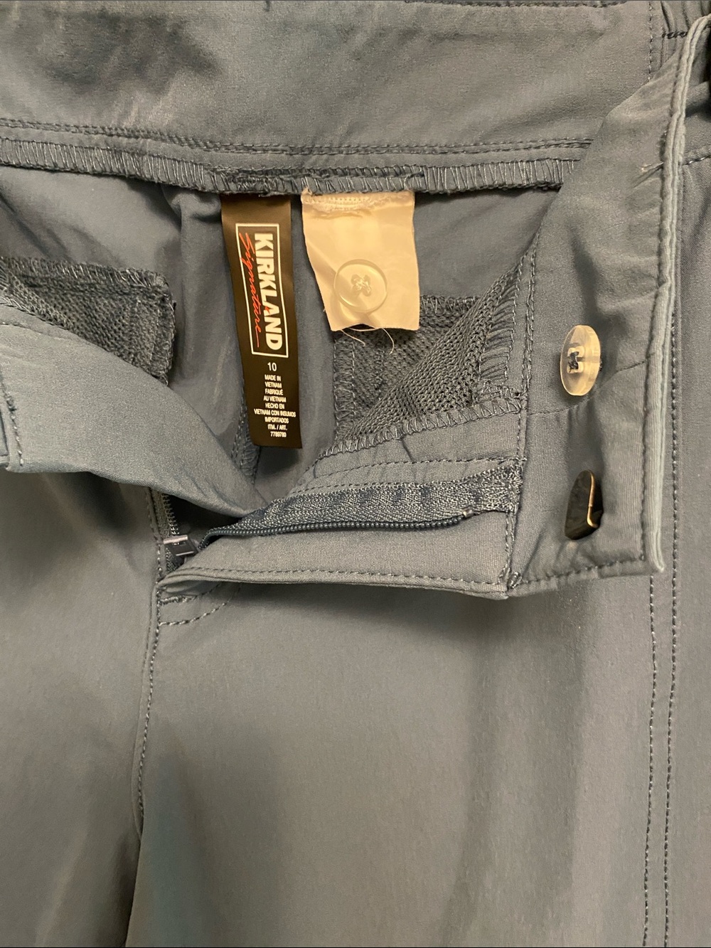 Kirkland Signature teal Blue Cargo Pants - Picture 4 of 6
